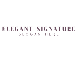 Elegant Style Luxury Business logo design