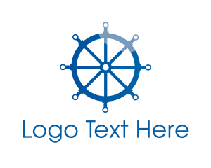 Blue Steering Wheel logo