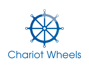 Blue Steering Wheel logo design