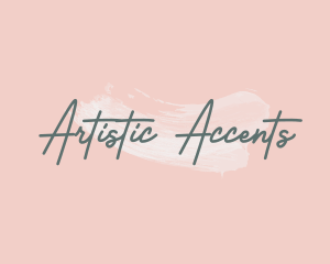 Elegant Artist Watercolor logo design