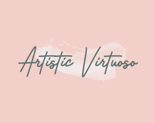 Elegant Artist Watercolor logo design