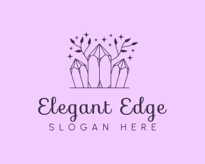 Upmarket Crystal Jewelry Floral logo design