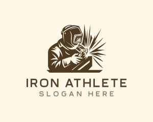 Fabrication Metal Welder logo design