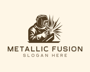 Fabrication Metal Welder logo design