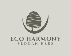 Eco Nature Tree logo design