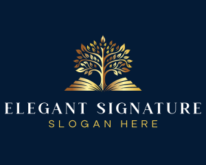 Elegant Tree Garden logo design