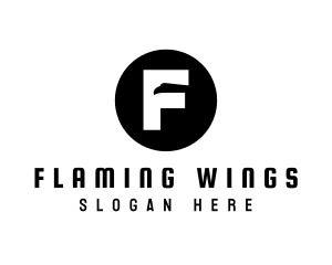 Falcon Bird Letter F logo design