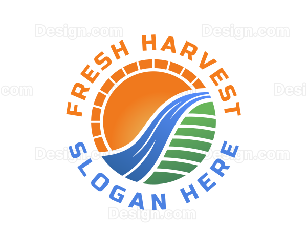 Natural Sunset Field Logo