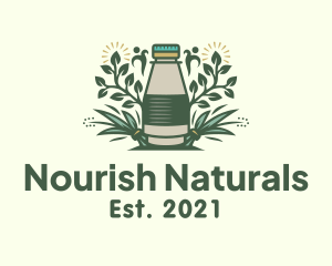 Natural Tea Bottle logo