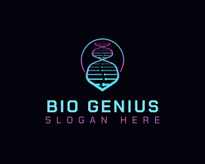 Biotech Genetic Laboratory logo design