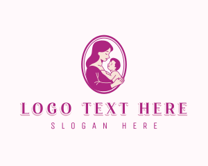 Child Mother Parenting Logo