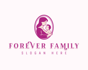 Child Mother Parenting logo design