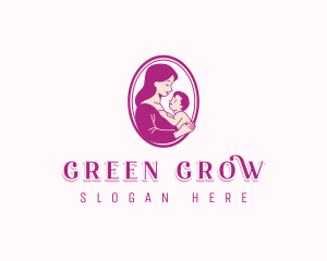 Child Mother Parenting logo design