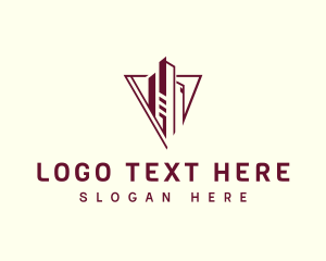 Tower - Triangle Tower building logo design