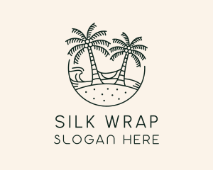 Tropical Beach Vacation logo design