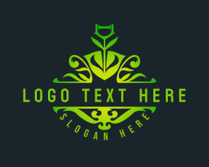  Ornamental Shovel Gardening logo