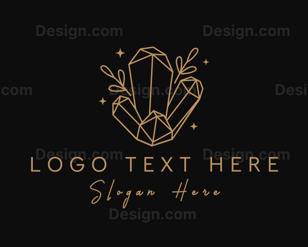 Gold Crystals Jewelry Logo