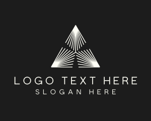 Project - Industrial Geometric Pyramid logo design