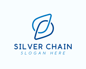 Blue Chain Droplets logo