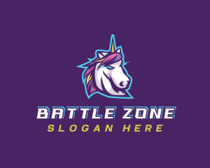 Unicorn Gaming Streamer logo design