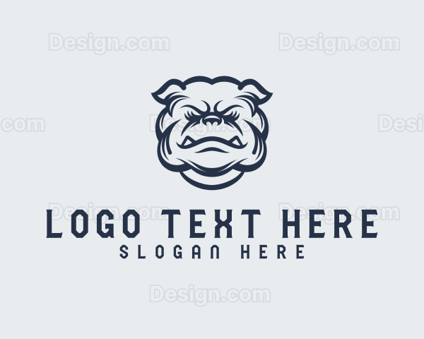 Tough Bulldog Animal Logo
