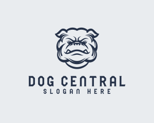 Tough Bulldog Animal logo design