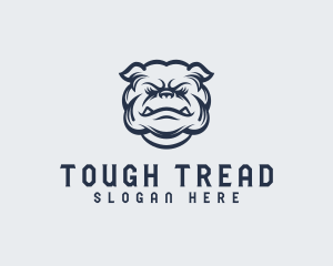 Tough Bulldog Animal logo design