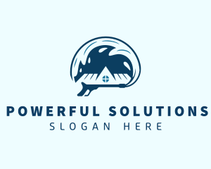 Home Cleaning Power Wash logo design