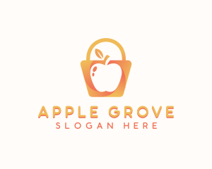 Apple Shopping Bag logo design