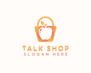 Apple Shopping Bag logo design