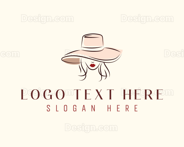 Fashion Hat Woman Logo