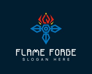 Cool Flame Industry logo design