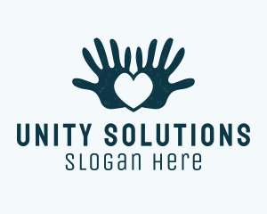 Human Heart Community Charity  logo design