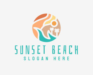 Island Beach Resort logo design