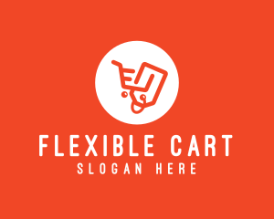  Shopping Cart Tag logo design