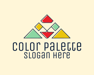 Colorful Camp Flags logo design