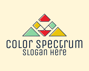 Colorful Camp Flags logo design