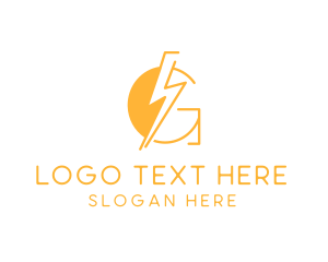 Lightning Bolt Letter G logo