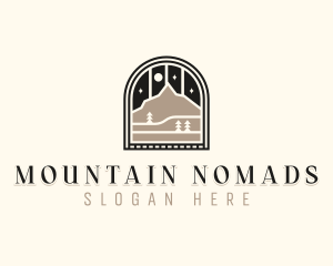 Summit Mountain Hike logo design