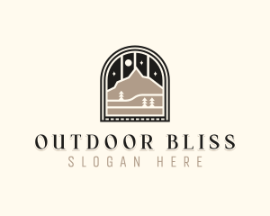 Summit Mountain Hike logo design