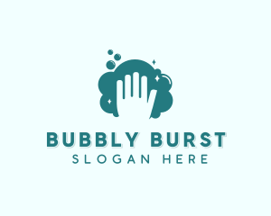 Hand Wash Bubbles logo design