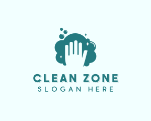 Hand Wash Bubbles logo design