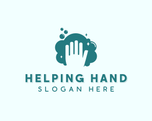 Hand Wash Bubbles logo design