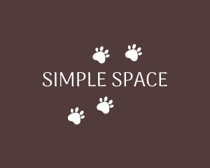 Minimalist Fur Pet logo design