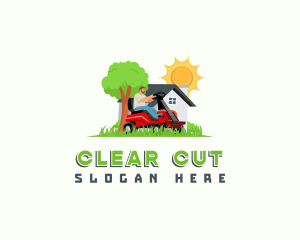 Lawn Mower Garden logo design