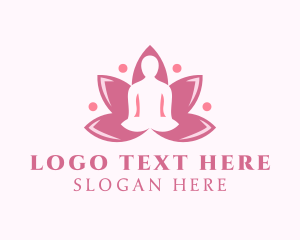 Pink Lotus Meditation  logo