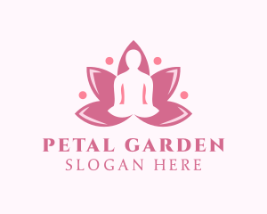 Pink Lotus Meditation  logo design