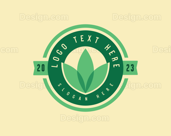 Vegan Farm Leaf Logo