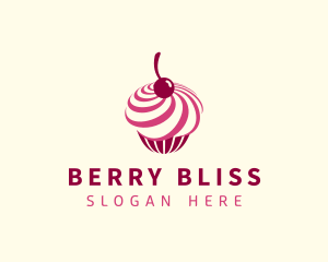 Delicious Cupcake Dessert logo design