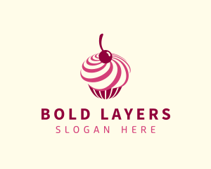 Delicious Cupcake Dessert logo design